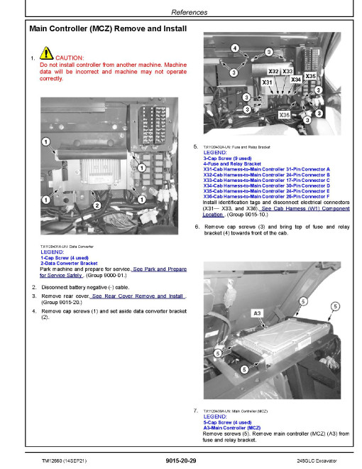 John Deere 245GLC (SN. from E600001) Crawler Excavators Operation and Test Manual (TM12660) John Deere 245GLC (SN. from E600001) Crawler Excavators Operation and Test Manual (TM12660)