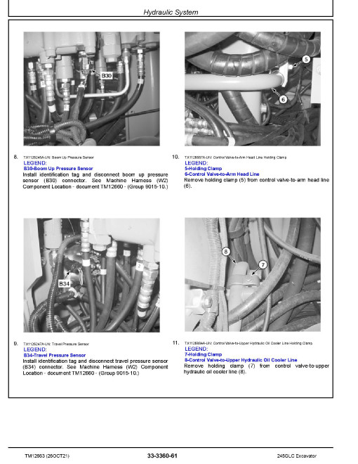 John Deere 245GLC (SN. from E600001) Crawler Excavators Repair Manual (TM12663) John Deere 245GLC (SN. from E600001) Crawler Excavators Repair Manual (TM12663)
