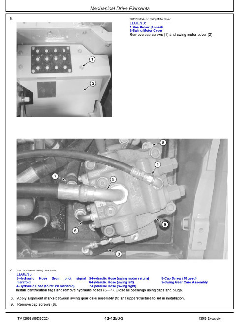 John Deere 135G (SN. from E400001) Crawler Excavators Repair Manual (TM12669) John Deere 135G (SN. from E400001) Crawler Excavators Repair Manual (TM12669)