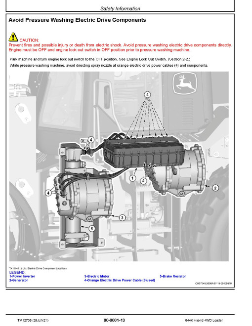 John Deere 644K (SN. from E651322) Hybrid 4WD Loaders Repair Manual (TM12708) John Deere 644K (SN. from E651322) Hybrid 4WD Loaders Repair Manual (TM12708)