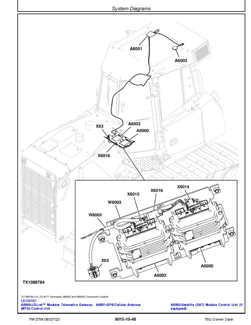 John Deere 750J (SN: D219963-310257) Crawler Dozers Operation and Test Manual (TM12709)