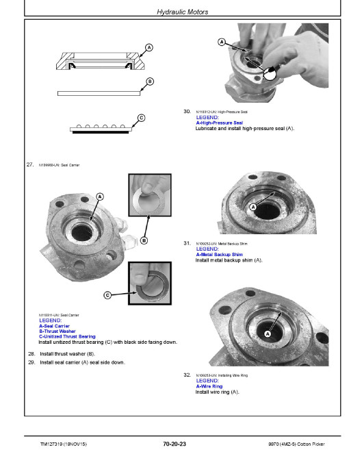 John Deere 9970 (PIN Prefix 1YC) and China 4MZ-5 Cotton Pickers Repair Manual (TM127319) John Deere 9970 (PIN Prefix 1YC) and China 4MZ-5 Cotton Pickers Repair Manual (TM127319)