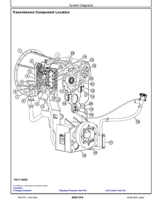 John Deere WL56 (SN: C000010-000508, D000326-000508) 4WD Loaders w.T2/S2 Engines Operation and Test Manual (TM12741) John Deere WL56 (SN: C000010-000508, D000326-000508) 4WD Loaders w.T2/S2 Engines Operation and Test Manual (TM12741)