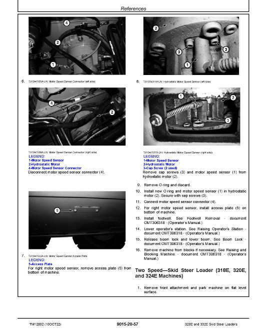 John Deere 328E and 332E Skid Steer Loaders (SN. from E236670) Operation and Test Manual (TM12802) John Deere 328E and 332E Skid Steer Loaders (SN. from E236670) Operation and Test Manual (TM12802)