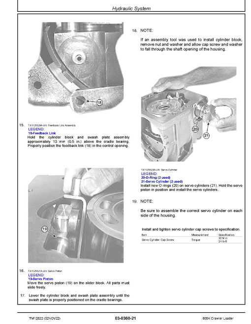 John Deere 605K (SN. from E237629) Crawler Loaders Repair Manual (TM12822) John Deere 605K (SN. from E237629) Crawler Loaders Repair Manual (TM12822)