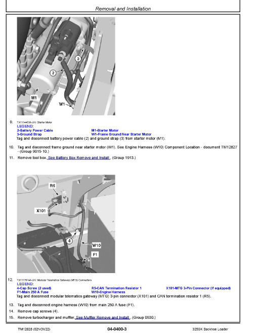 John Deere 325SK Side Shift Backhoe Loaders (SN. from C235589) Repair Manual (TM12828) John Deere 325SK Side Shift Backhoe Loaders (SN. from C235589) Repair Manual (TM12828)
