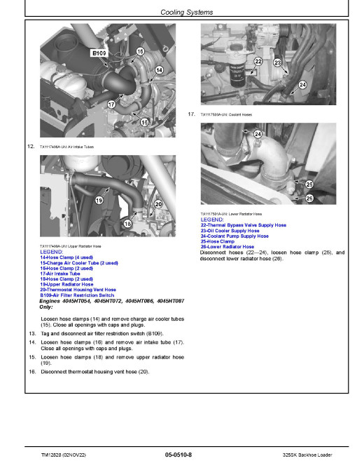 John Deere 325SK Side Shift Backhoe Loaders (SN. from C235589) Repair Manual (TM12828) John Deere 325SK Side Shift Backhoe Loaders (SN. from C235589) Repair Manual (TM12828)