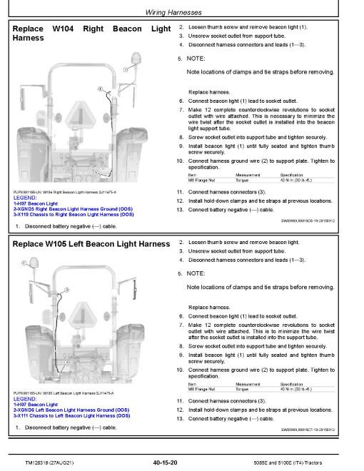 John Deere 5085E and 5100E iT4 Tractors Repair Manual (TM128319) John Deere 5085E and 5100E iT4 Tractors Repair Manual (TM128319)