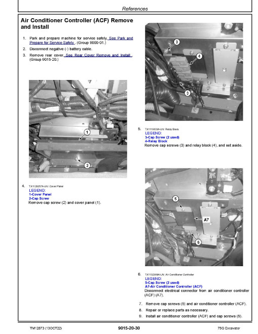 John Deere 75G (SN. from J015001) Crawler Excavators Operation and Test Manual (TM12873) John Deere 75G (SN. from J015001) Crawler Excavators Operation and Test Manual (TM12873)