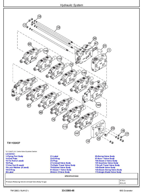 John Deere 60G (SN. from J285001) Compact Excavators Repair Manual (TM12882) John Deere 60G (SN. from J285001) Compact Excavators Repair Manual (TM12882)