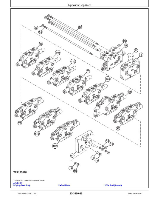 John Deere 50G (SN. from H280001) Compact Excavators Repair Manual (TM12888) John Deere 50G (SN. from H280001) Compact Excavators Repair Manual (TM12888)