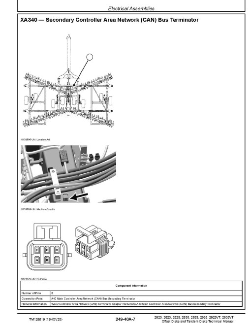 John Deere 2620, 2623, 2623VT, 2625, 2630, 2633, 2633VT and 2635 Harrows (North American Edition) Technical Manual (TM129819) John Deere 2620, 2623, 2623VT, 2625, 2630, 2633, 2633VT and 2635 Harrows (North American Edition) Technical Manual (TM129819)