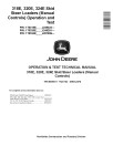 John Deere 318E, 320E and 324E Skid Steer Loaders with Manual Controls (SN. from J249291) Operation and Test Manual (TM13006X19)