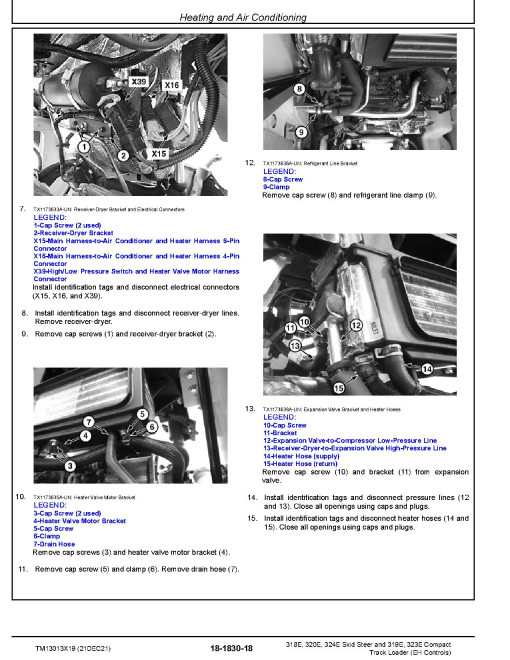 John Deere 319E, 323E Compact Track Loaders, 318E, 320E and 324E Skid Steer Loaders with EH Controls (SN. from G253889) Repair Manual (TM13013X19) John Deere 319E, 323E Compact Track Loaders, 318E, 320E and 324E Skid Steer Loaders with EH Controls (SN. from G253889) Repair Manual (TM13013X19)