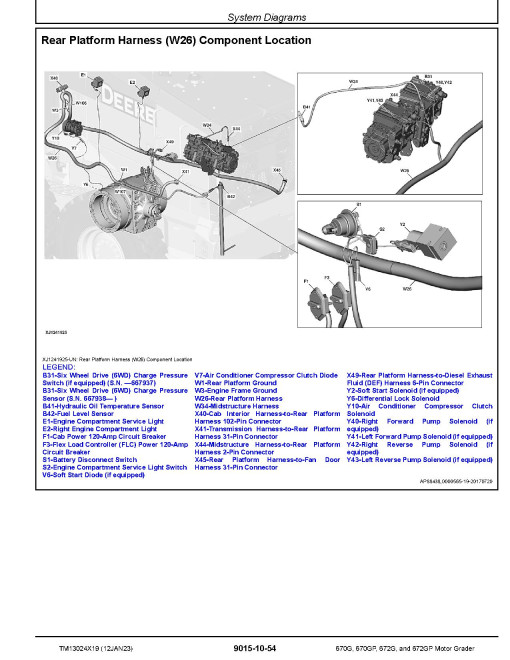 John Deere 670G, 670GP, 672G and 672GP Motor Graders (SN: F656526-678817) Operation and Test Manual (TM13024X19) John Deere 670G, 670GP, 672G and 672GP Motor Graders (SN: F656526-678817) Operation and Test Manual (TM13024X19)