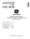John Deere 370E, 410E and 460E Articulated Dump Trucks (SN: D634583-668586) Repair Manual (TM13032)