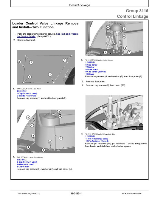John Deere 310K Backhoe Loaders (SN. from C000001) Repair Manual (TM13057X19) John Deere 310K Backhoe Loaders (SN. from C000001) Repair Manual (TM13057X19)