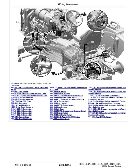 John Deere 4044M, 4044R, 4049M, 4049R, 4052M, 4052R, 4066M and 4066R Compact Utility Tractors (SN. from 010001) Technical Manual (TM131019) John Deere 4044M, 4044R, 4049M, 4049R, 4052M, 4052R, 4066M and 4066R Compact Utility Tractors (SN. from 010001) Technical Manual (TM131019)