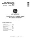 John Deere 843L (SN: F666898-690814) Wheeled Feller Bunchers Operation and Test Manual (TM13127X19)