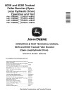 John Deere 803M and 853M (Open Loop Hydraulic Drive) Tracked Feller Bunchers Operation and Test Manual (TM13147X19)