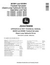 John Deere 803MH and 853MH (Open Loop Hydraulic Drive) Tracked Harvesters Operation and Test Manual (TM13149X19)