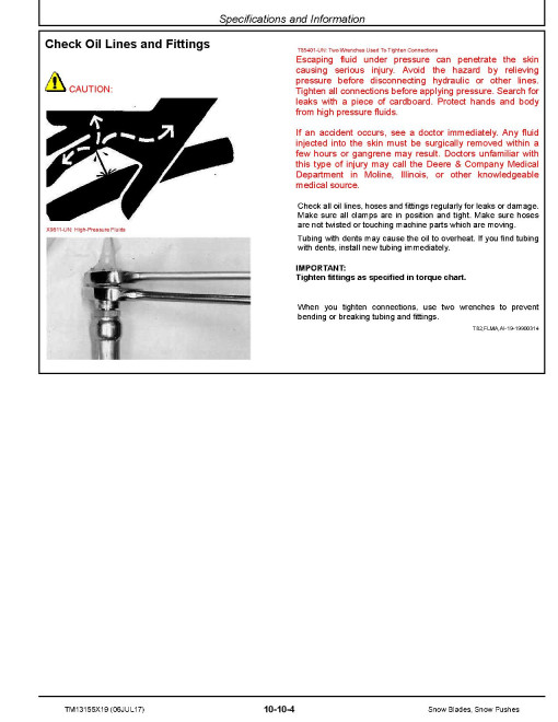 John Deere BL10, BL10B, BL6, BL6B, BL7, BL7B, BL8, BL8B, BL9, BL9B, BV6, BV8, BV9 Snow Blades, SP10, SP10B, SP12B and SP8 Snow Pushes Repair Manual (TM13155X19) John Deere BL10, BL10B, BL6, BL6B, BL7, BL7B, BL8, BL8B, BL9, BL9B, BV6, BV8, BV9 Snow Blades, SP10, SP10B, SP12B and SP8 Snow Pushes Repair Manual (TM13155X19)