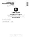 John Deere 350D and 400D Tier 3 Articulated Dump Trucks (SN: 608490-626762) Repair Manual (TM1317)