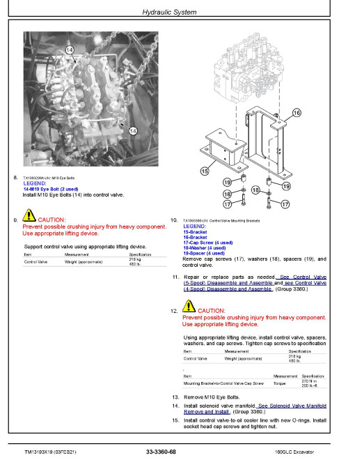 John Deere 160GLC (SN. from D055001) Crawler Excavators Repair Manual (TM13193X19) John Deere 160GLC (SN. from D055001) Crawler Excavators Repair Manual (TM13193X19)
