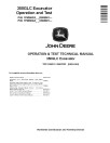 John Deere 350GLC (SN. from C808001, D808001) Crawler Excavators Operation and Test Manual (TM13196X19)