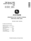 John Deere 744K-II (SN. from C664101, D664101) 4WD Wheel Loaders Operation and Test Manual (TM13219X19)