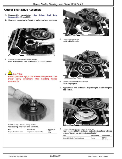 John Deere 844K-II (SN. from F664098) 4WD Loaders Repair Manual (TM13228X19) John Deere 844K-II (SN. from F664098) 4WD Loaders Repair Manual (TM13228X19)