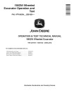 John Deere 190GW (SN. from E051001) Wheeled Excavators Operation and Test Manual (TM13247X19)