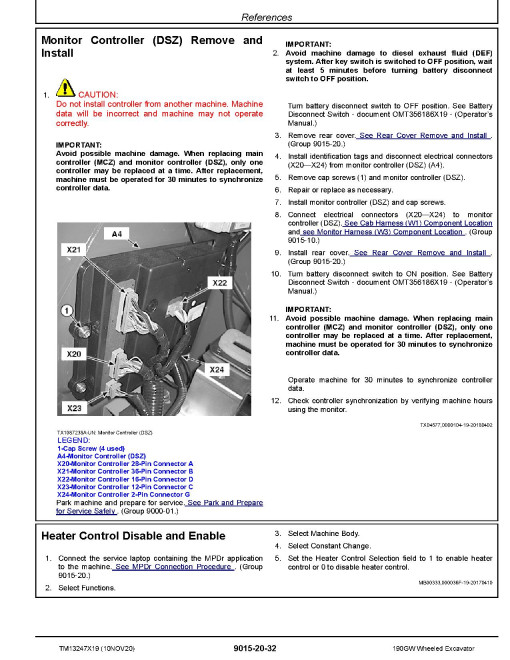 John Deere 190GW (SN. from E051001) Wheeled Excavators Operation and Test Manual (TM13247X19) John Deere 190GW (SN. from E051001) Wheeled Excavators Operation and Test Manual (TM13247X19)