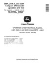 John Deere 244K, 324K and 244K-II Compact 4WD Loaders Operation and Test Manual (TM13278X19)