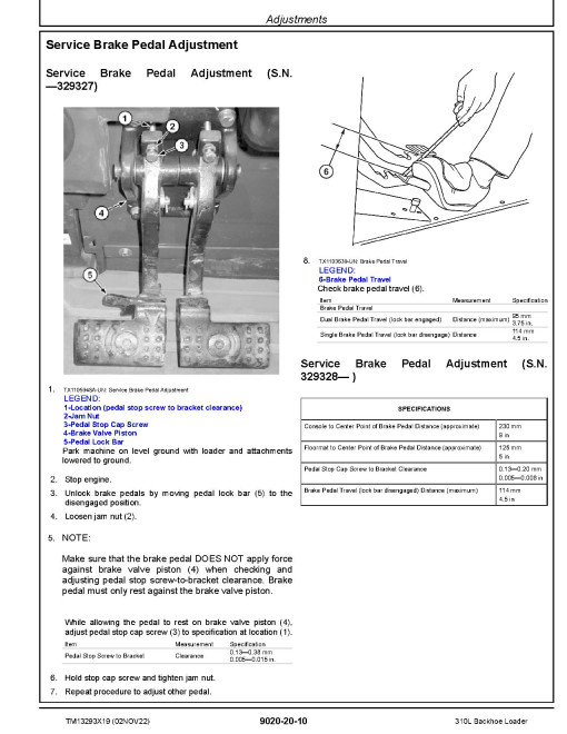 John Deere 310L Backhoe Loaders (SN: F273920-390995) Operation and Test Manual (TM13293X19) John Deere 310L Backhoe Loaders (SN: F273920-390995) Operation and Test Manual (TM13293X19)