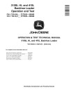 John Deere 410L Backhoe Loaders and 310SL HL Side Shift Backhoe Loaders (SN: F273920-390995) Operation and Test Manual (TM13299X19)