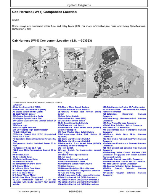 John Deere 315SL Side Shift Backhoe Loaders (SN: C273920-390995, D273920-390995) Operation and Test Manual (TM13301X19) John Deere 315SL Side Shift Backhoe Loaders (SN: C273920-390995, D273920-390995) Operation and Test Manual (TM13301X19)