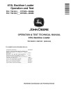 John Deere 410L Backhoe Loaders (SN: C273920-390995, D273920-390995) Operation and Test Manual (TM13305X19)