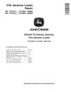 John Deere 410L Backhoe Loaders (SN: C273920-390995, D273920-390995) Repair Manual (TM13306X19)