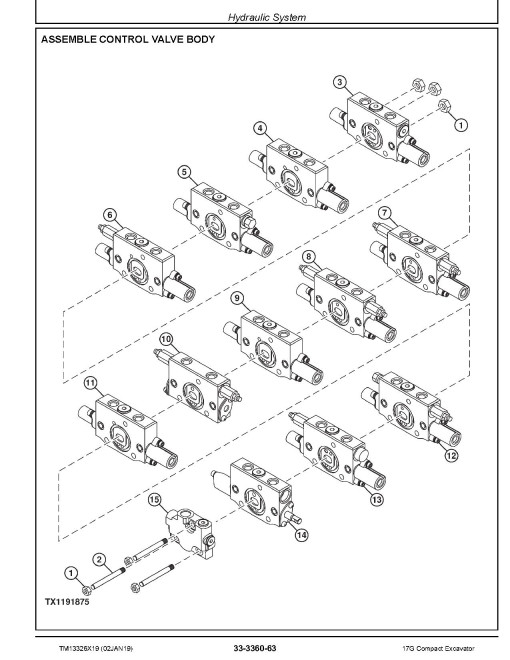 John Deere 17G (SN. from K225001) Compact Excavators Repair Manual (TM13326X19) John Deere 17G (SN. from K225001) Compact Excavators Repair Manual (TM13326X19)