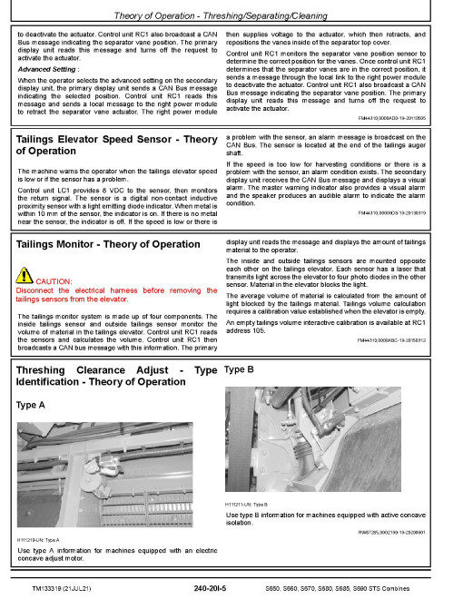 John Deere S650, S660, S670, S680, S685 and S690 STS MY2016-2017 Combines (SN: 785001-) Diagnostic Manual (TM133319) John Deere S650, S660, S670, S680, S685 and S690 STS MY2016-2017 Combines (SN: 785001-) Diagnostic Manual (TM133319)