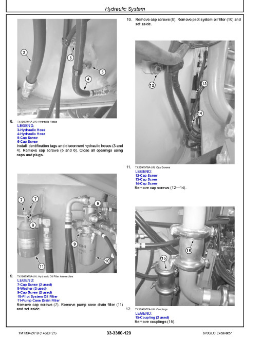 John Deere 670GLC (SN. from F690001) Crawler Excavators Repair Manual (TM13342X19) John Deere 670GLC (SN. from F690001) Crawler Excavators Repair Manual (TM13342X19)
