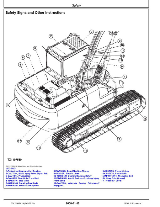 John Deere 160GLC (SN. from F055671) Crawler Excavators Operation and Test Manual (TM13345X19) John Deere 160GLC (SN. from F055671) Crawler Excavators Operation and Test Manual (TM13345X19)