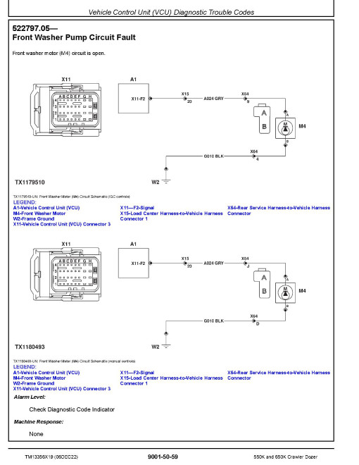 John Deere 550K and 650K Crawler Dozers (SN: F275977-303907) Operation and Test Manual (TM13356X19) John Deere 550K and 650K Crawler Dozers (SN: F275977-303907) Operation and Test Manual (TM13356X19)