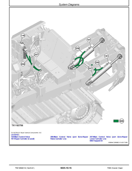 John Deere 700K (SN. from F275598) Crawler Dozers Operation and Test Manual (TM13358X19) John Deere 700K (SN. from F275598) Crawler Dozers Operation and Test Manual (TM13358X19)