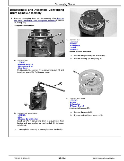 John Deere 500R (5 Meter) Rotary Platforms Technical Manual (TM133719) John Deere 500R (5 Meter) Rotary Platforms Technical Manual (TM133719)