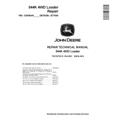 544K (SN: D670308-677548) 4WD Loaders Repair Manual (TM13372X19)