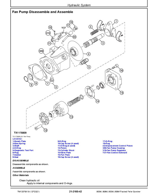 John Deere 903M, 909M, 953M and 959M Tracked Feller Bunchers Repair Manual (TM13376X19) John Deere 903M, 909M, 953M and 959M Tracked Feller Bunchers Repair Manual (TM13376X19)