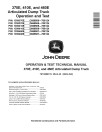 John Deere 370E, 410E and 460E Articulated Dump Trucks (SN: C668587-708124, D668587-708124) Operation and Test Manual (TM13380X19)
