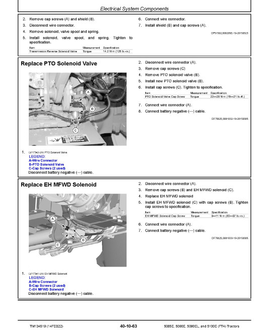 John Deere 5085E, 5090E, 5090EL and 5100E FT4 Tractors (North American Edition) Repair Manual (TM134519) John Deere 5085E, 5090E, 5090EL and 5100E FT4 Tractors (North American Edition) Repair Manual (TM134519)
